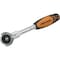 Dynamic 1/4" Dr Swivel Head 72 Tooth Ratchet, Chrome Comfort Handle, 6" Long D001306 - alternate 1